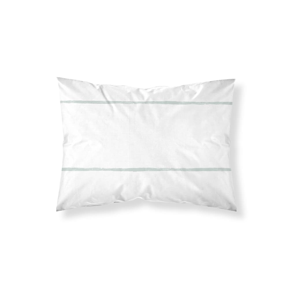 Taie d’oreiller 100% coton 200 fils menthe 50x80 cm
