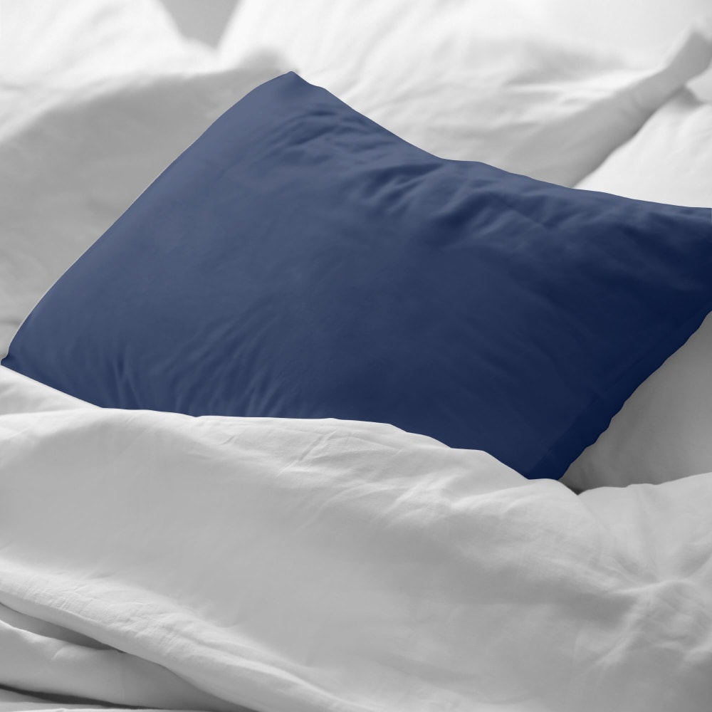 Kissenbezug aus 100% Baumwolle 200 Fäden marineblau 48x125 cm -
