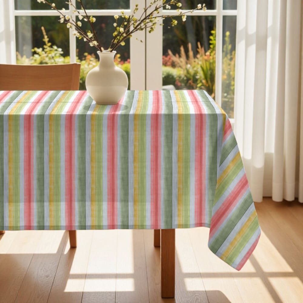 Nappe toucher tissu 100% coton multicolore 300x155 cm