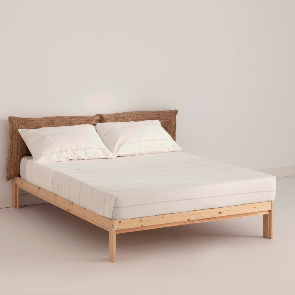 Terracota Bettwäscheset aus 100% Baumwolle 200 Fäden grau 175x270 cm Mehrfarbig Baumwolle