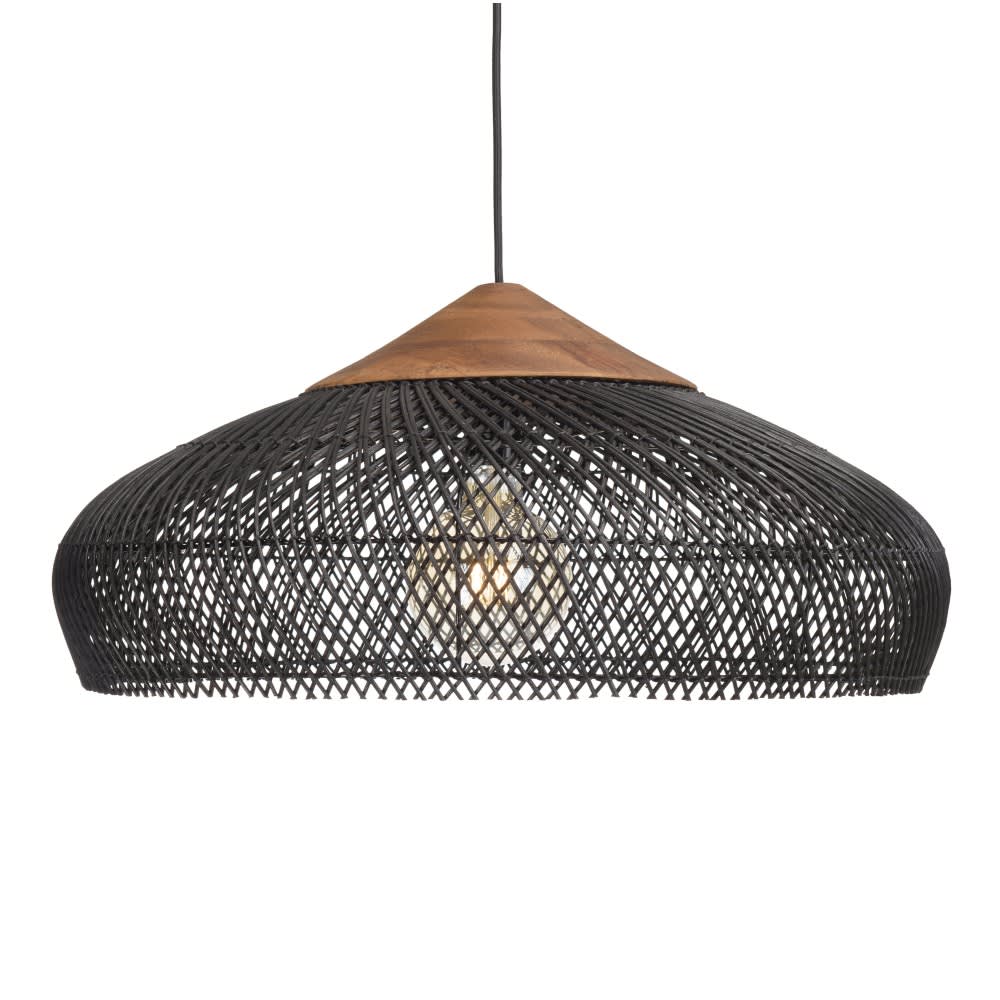 suspension 65x65cm en - noire