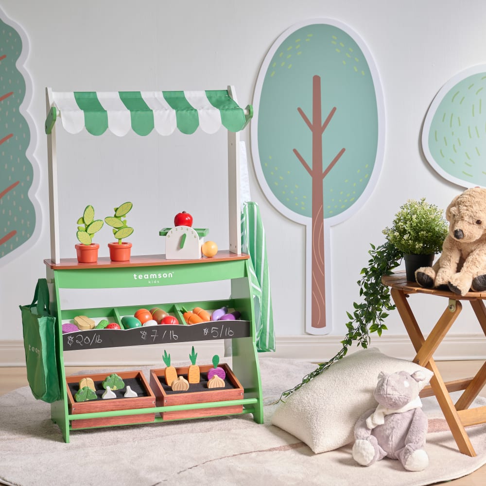 Marktstand aus Zubehör Spielset, 100cm, Grün - Maisons Du Monde