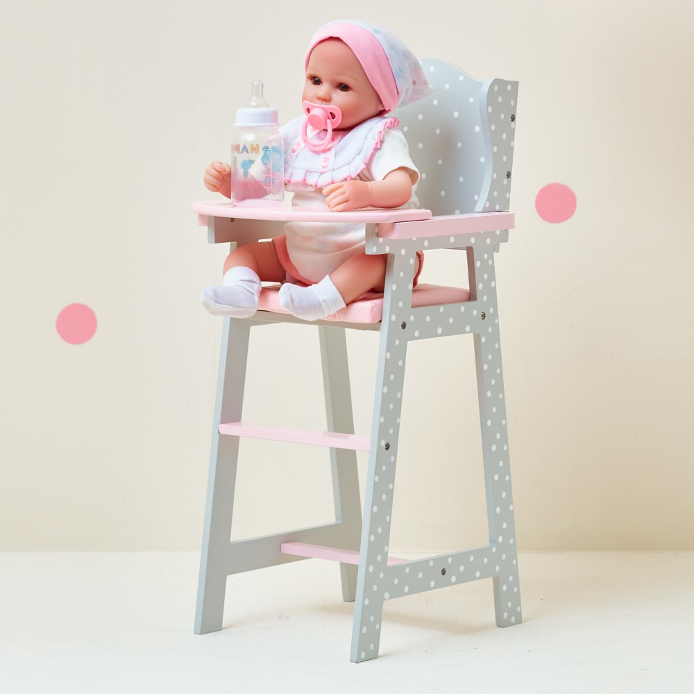 Hochstuhl für Babypuppen 57,8 cm, Grau - Maisons Du Monde
