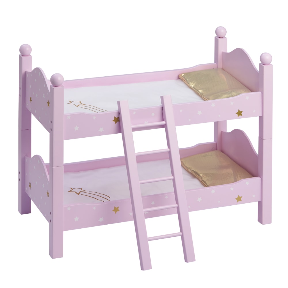 Lit superposé double poupée, 43.5 cm, Rose