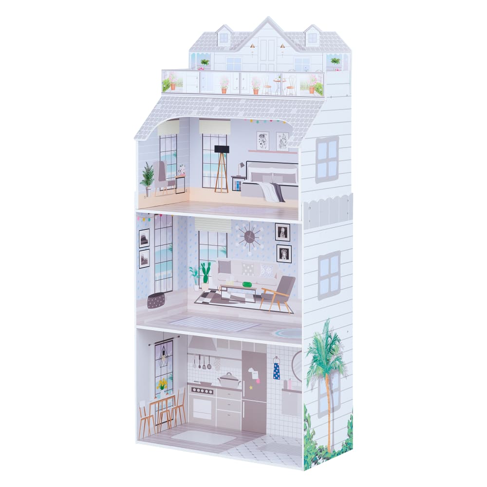 Puppenhaus mit Zubehör 131,5 cm, Mehrfarbig - Maisons Du Monde