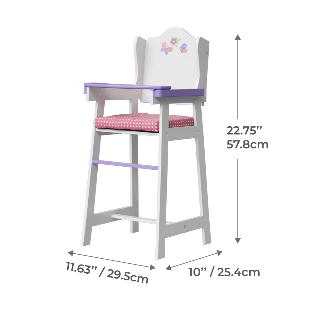 Hochstuhl für Babypuppen 57,8 cm, Weiß - Maisons Du Monde