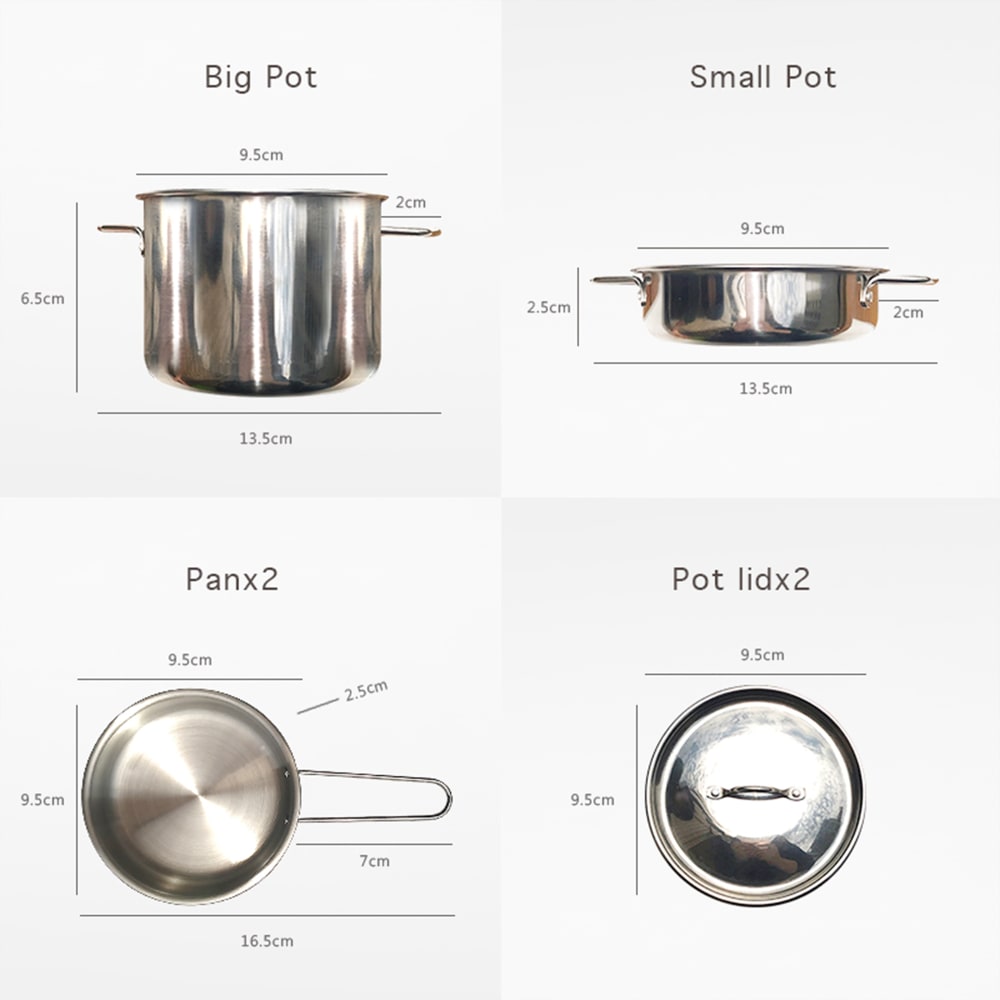 Küchenset Zubehör 12,6 cm, Grau - Maisons Du Monde