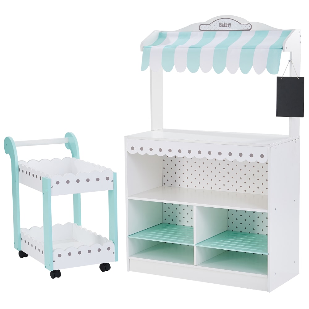 Teamson Kinder-Markstand 98 cm, Weiß WEISS HOLZ Kinder