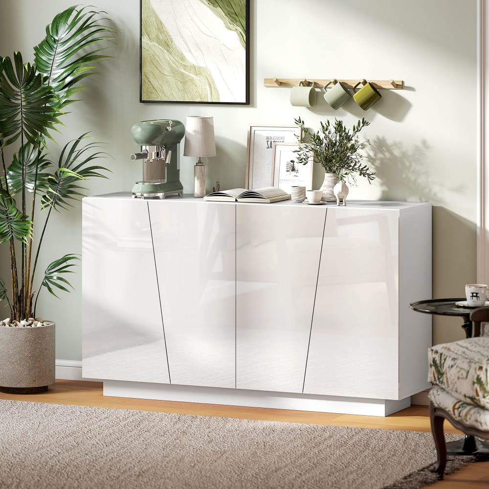 Weißer Regal-Schrank mit verstellbaren Türen - Maisons Du Monde