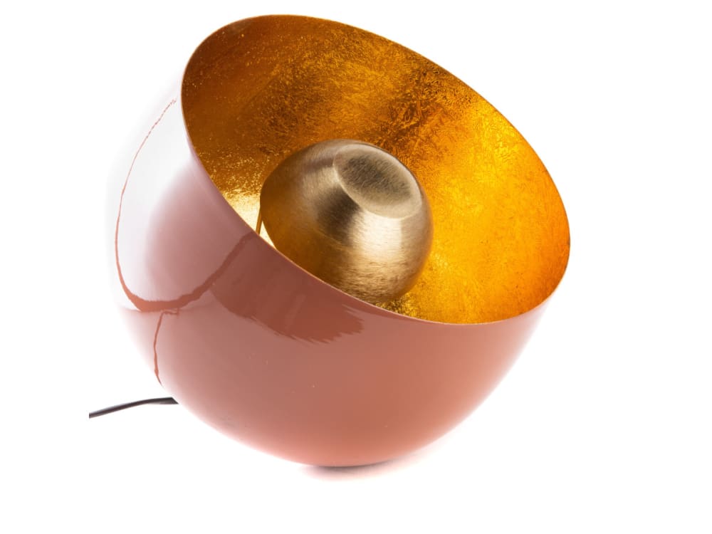 Lampe de table   24 cm cuivre en métal