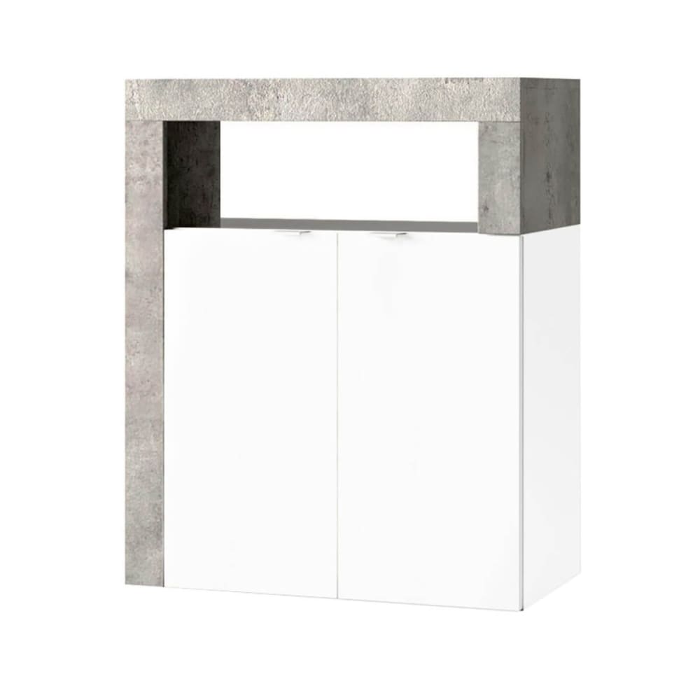 Rangement 2 portes blanc