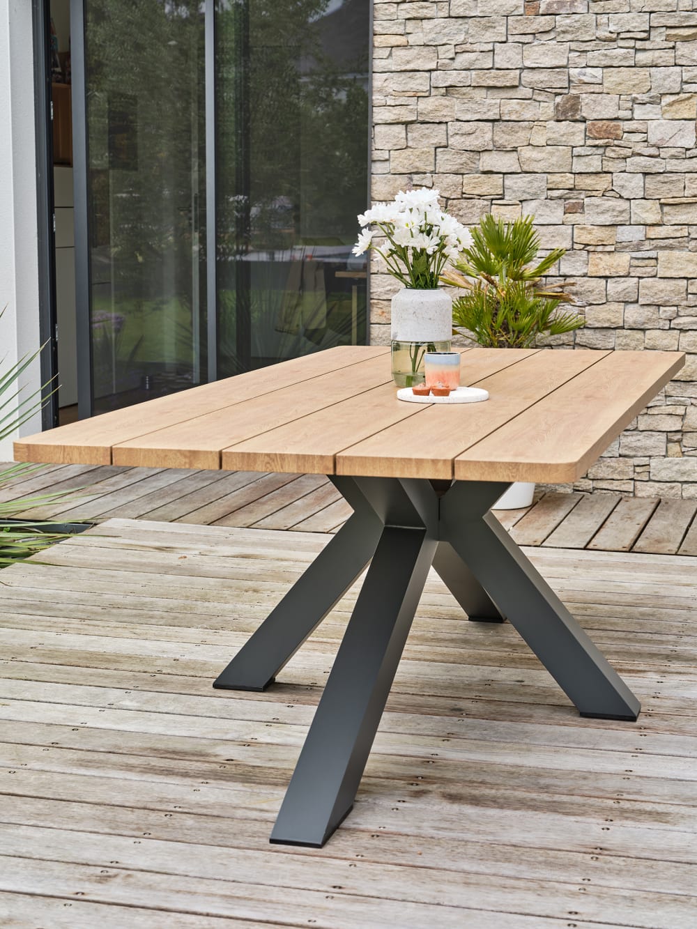 Table de jardin 8 places en aluminium Table de jardin 8 places en aluminium