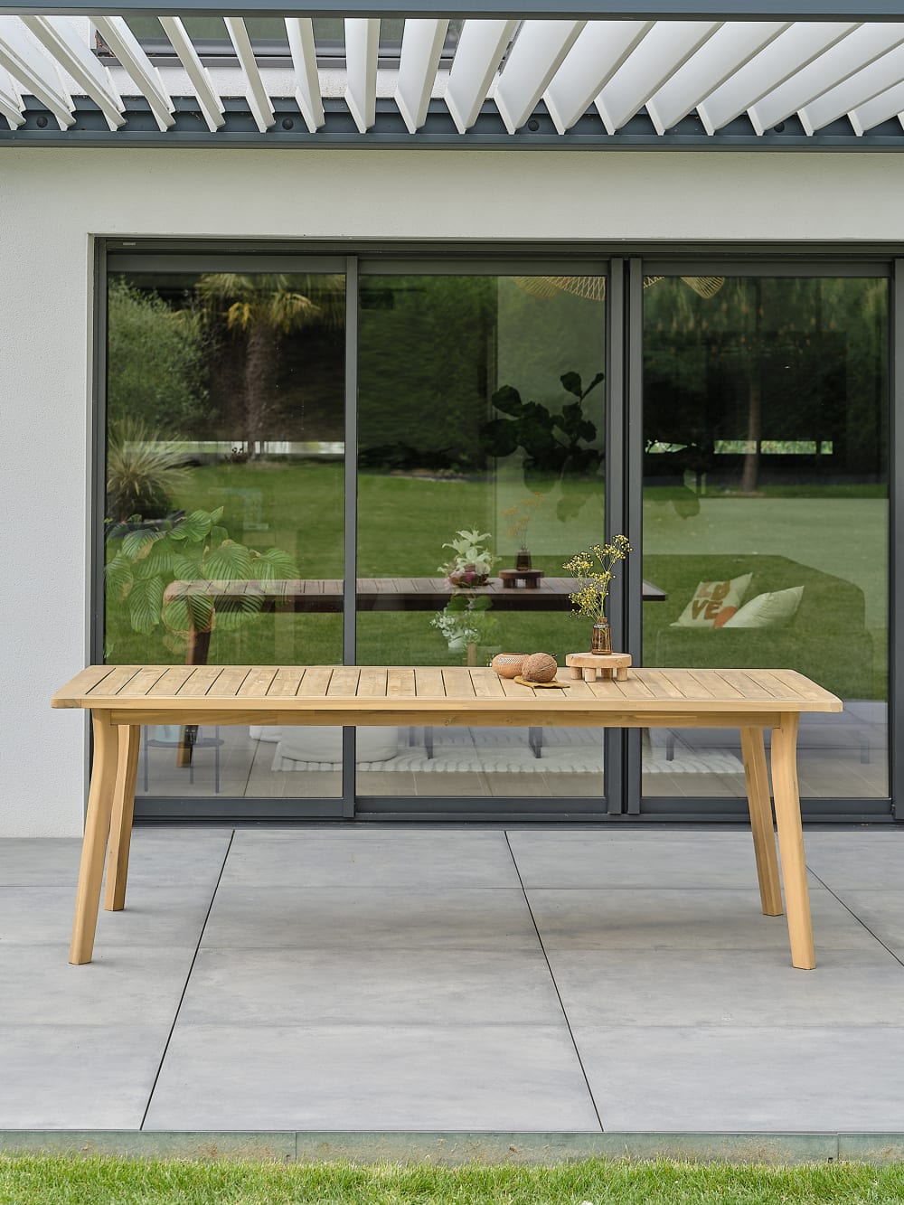 Table de jardin 8 places en acacia Table de jardin 8 places en acacia
