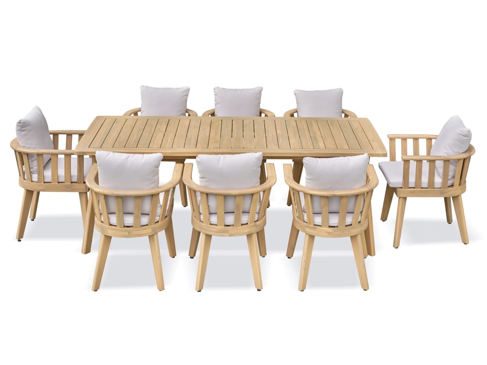 Ensemble repas de jardin 8 places - Acacia