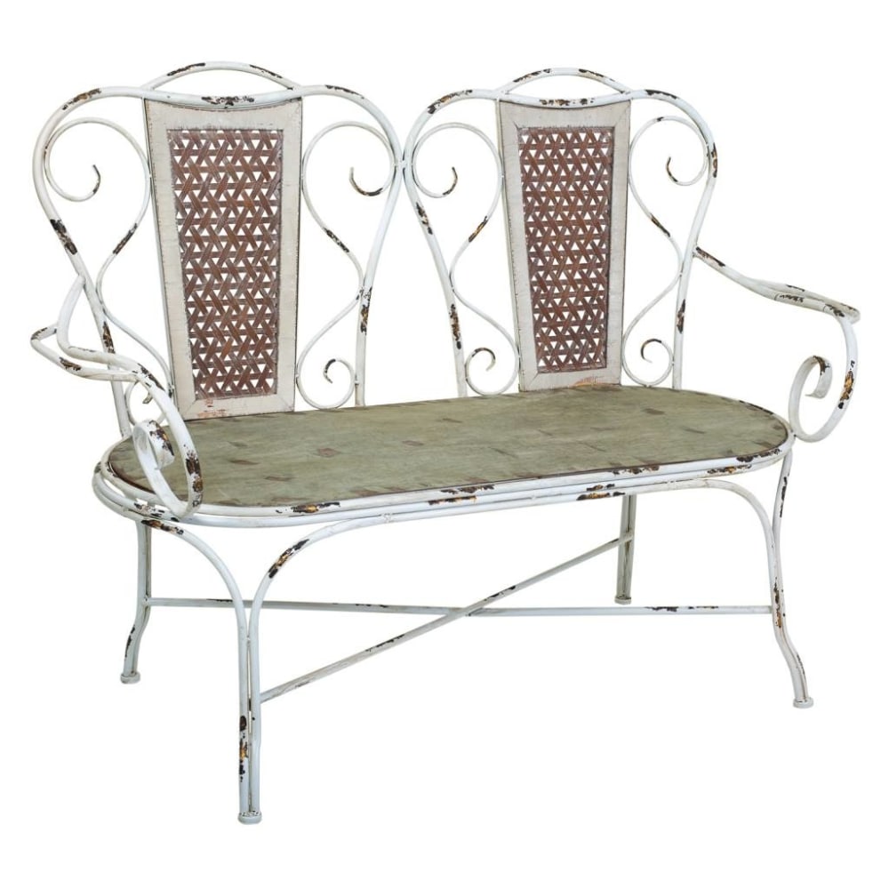 banc en métal 129x56,5x95h