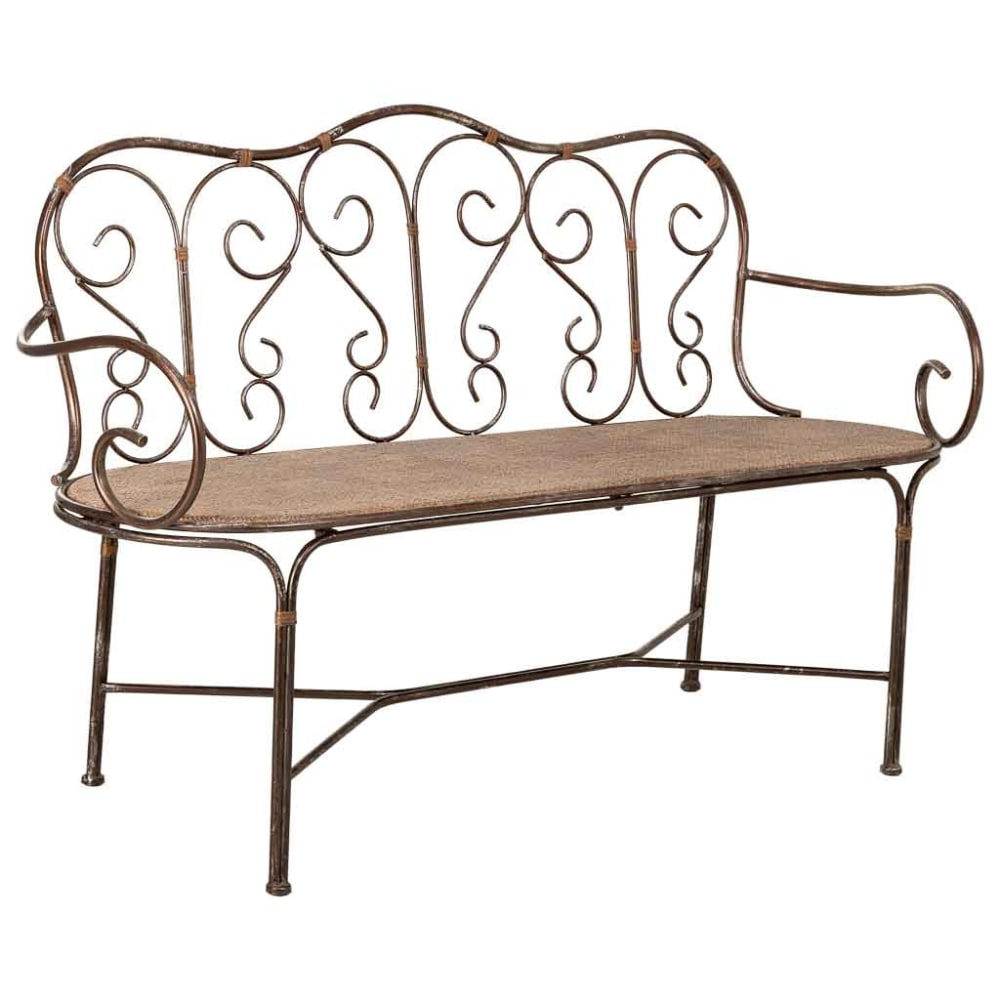 banc en métal 147x55x45/90h