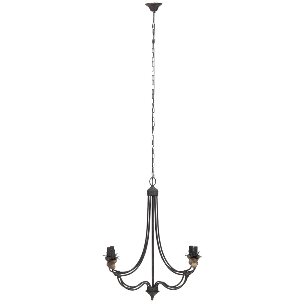 Plafonnier en métal noir d69x86h cm — vue 3