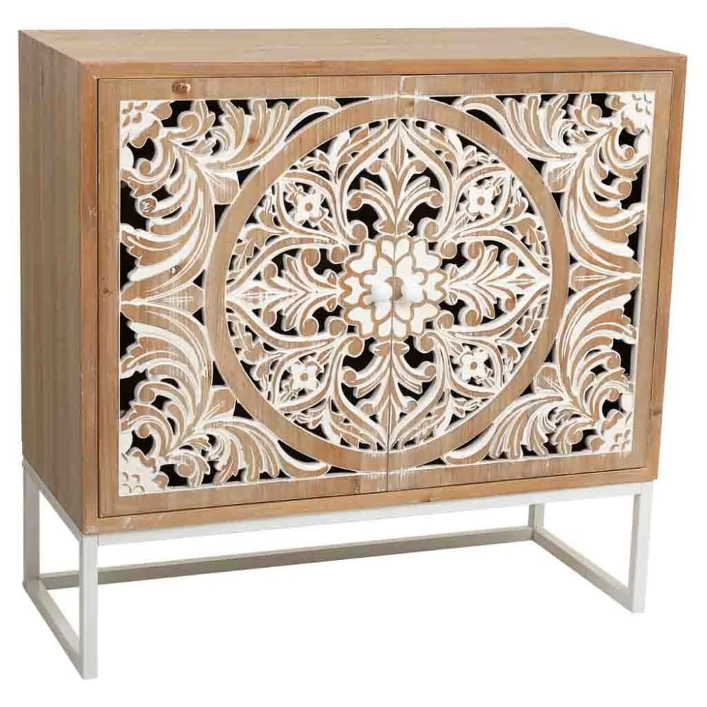 Meuble d'entrée en bois brun 85x35x80