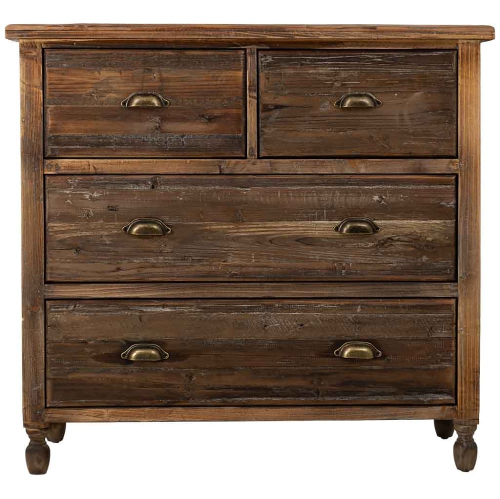 Commode en bois avec 4 tiroirs 100x40x93h cm