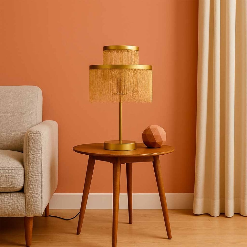 Lampe de table en métal 30x30x35/50h cm — vue 3