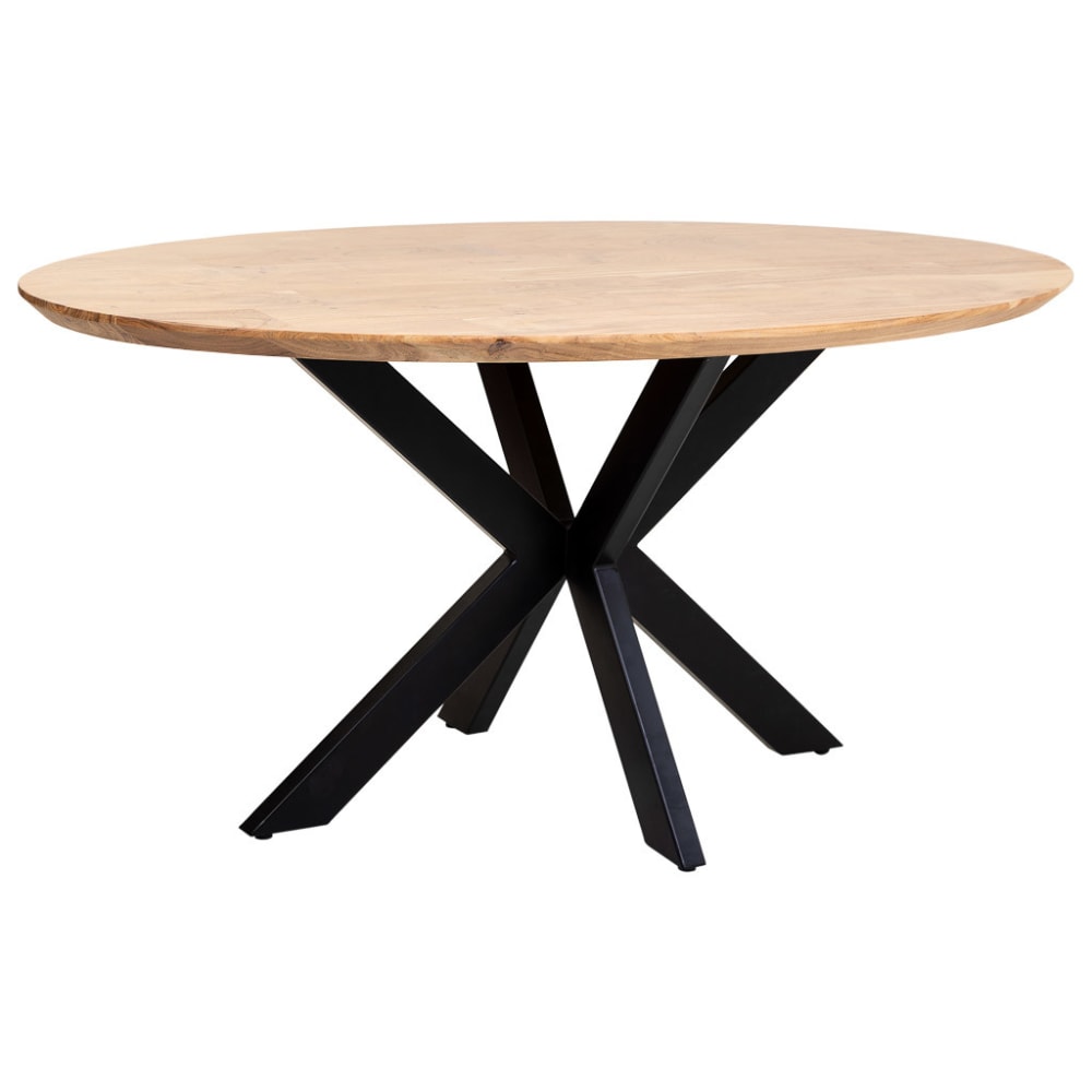 Table à manger ovale en bois marron 160x90x76 Table à manger ovale en bois marron 160x90x76