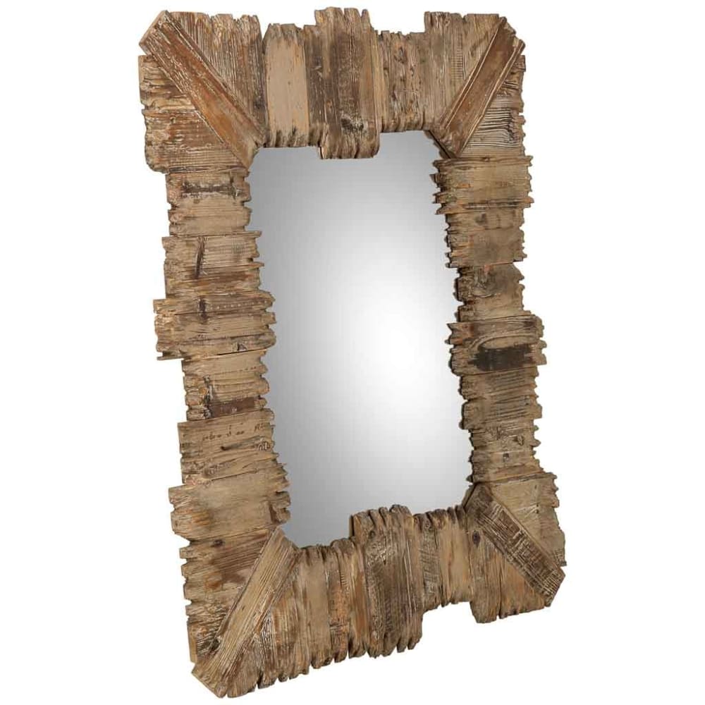 Miroir en bois 91x109x03,5h cm