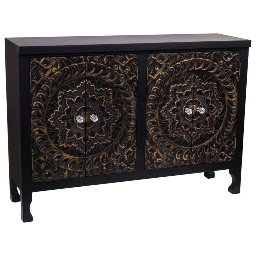 Buffet en bois avec 4 portes 100,5x26x70