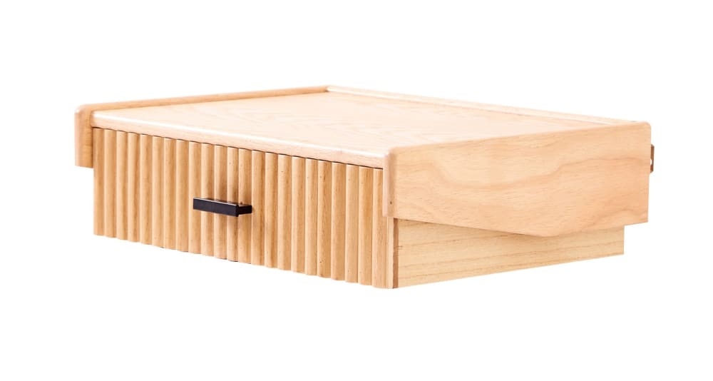 Wandnachttisch aus Holz und Rattan - Maisons Du Monde