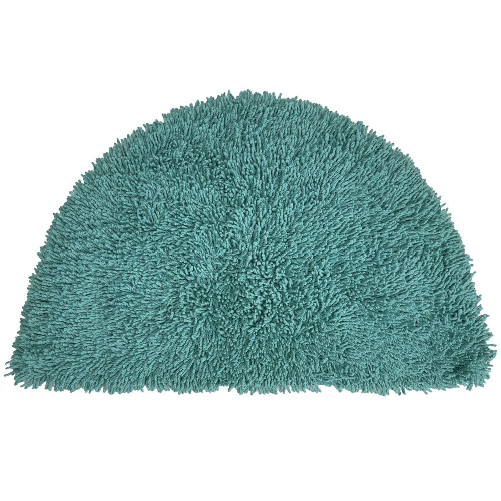 Tapis 1/2 lune en coton vert céladon 55x85cm