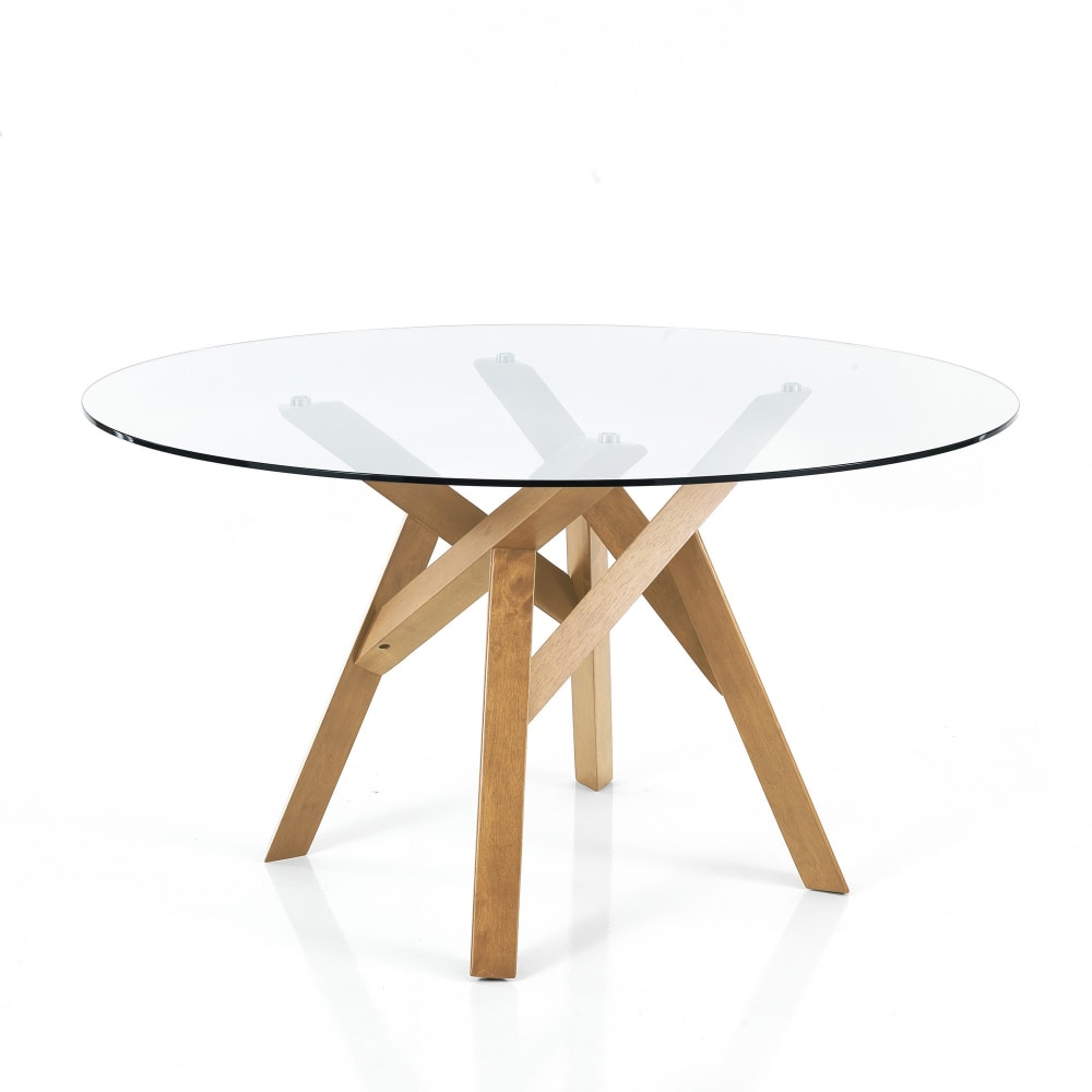 Table ronde en verre - manger