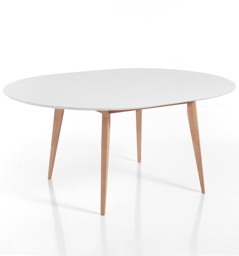 Ausziehbarer runder Tisch 120/160 cm, 6-8 Sitzplätze, Esszimmer -