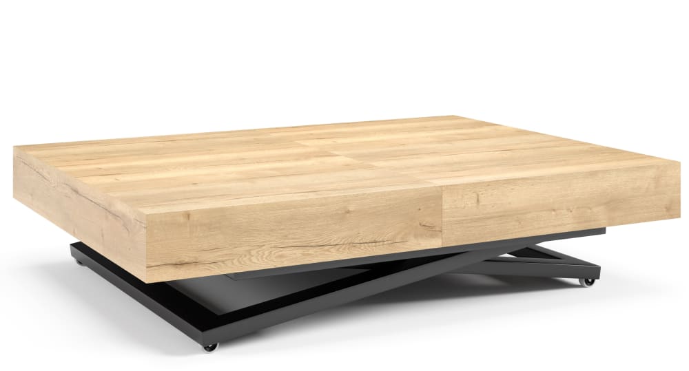 S-Style Luxuriöser und moderner Esstisch und Couchtisch style industrial Braun Holz