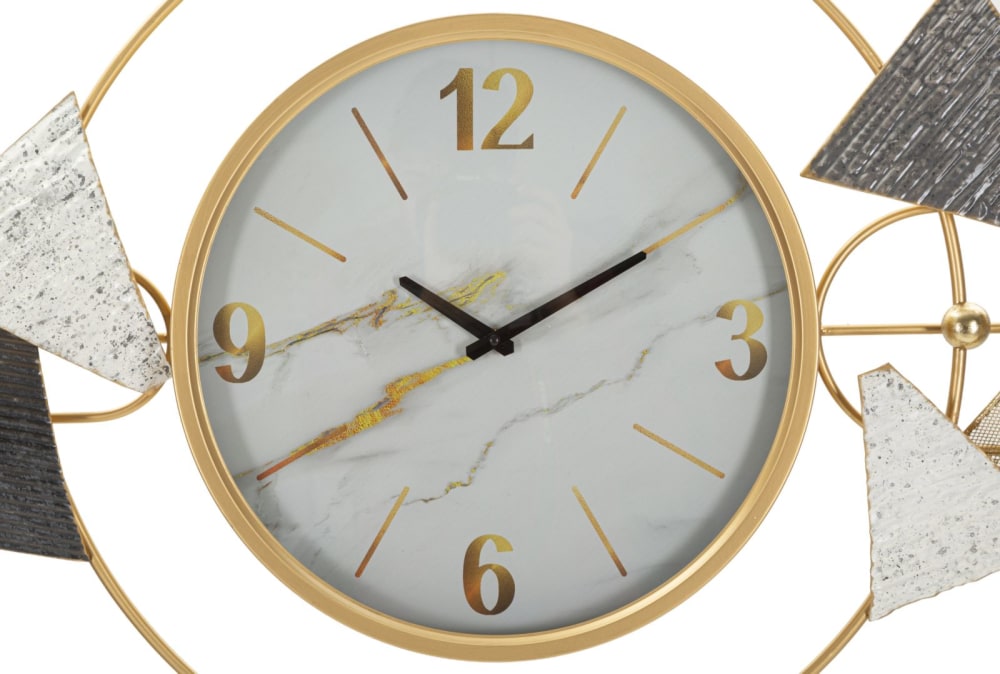 Horloge murale en métal multicolore cm 120x6x60