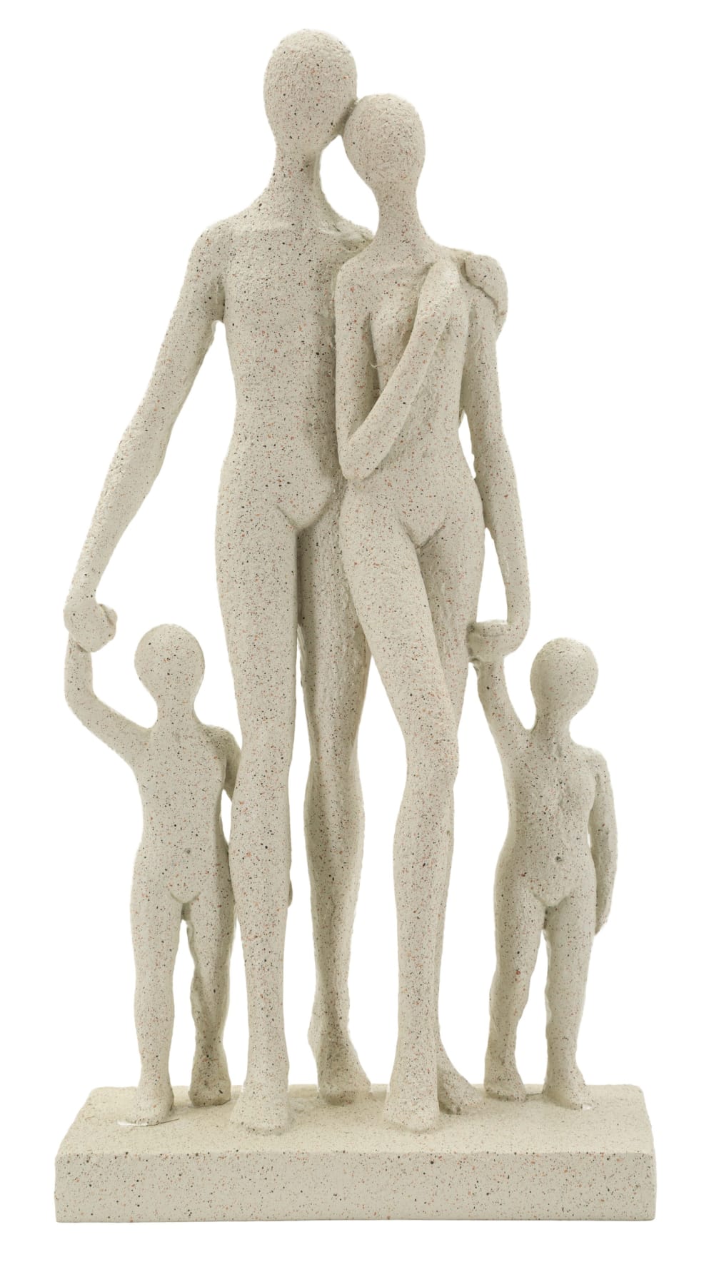Statuette aus cremefarbenem Kunstharz, 16 x 8 x 30,5 cm - Maisons