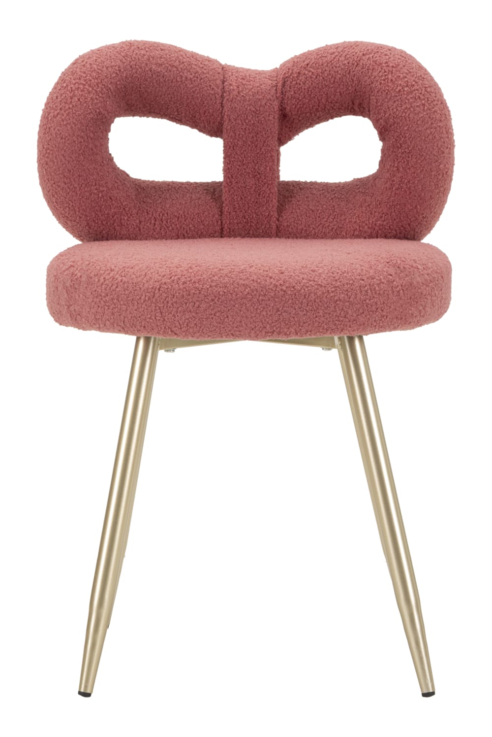 Mini chaise en peluche rose ø 40x67 cm