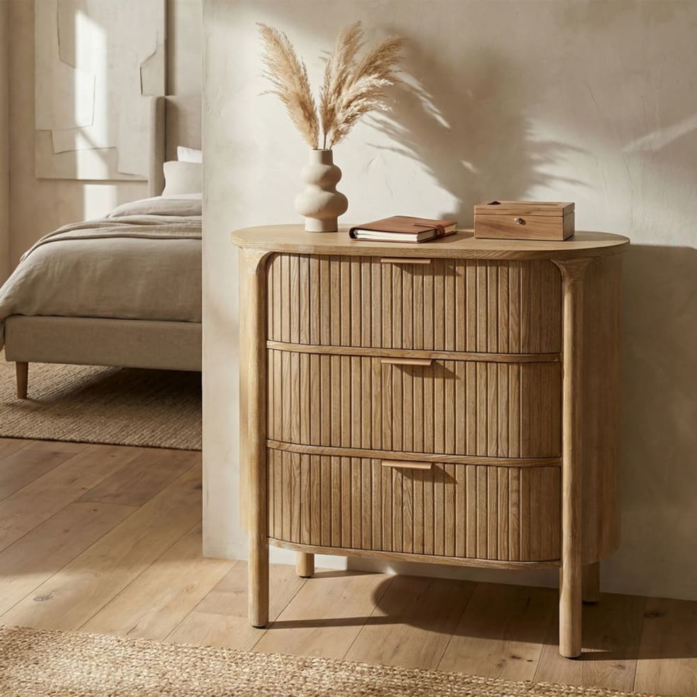 Mauro Ferretti Kommode aus Tannenholz, 80,5 x 47 x 82 cm Braun