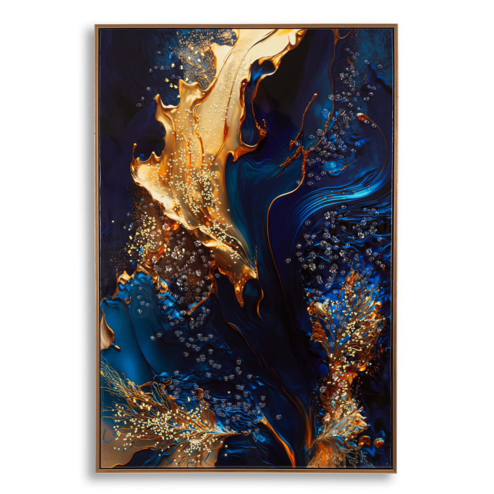 Cuadro sobre lienzo lacado con marco 60x4x90 cm