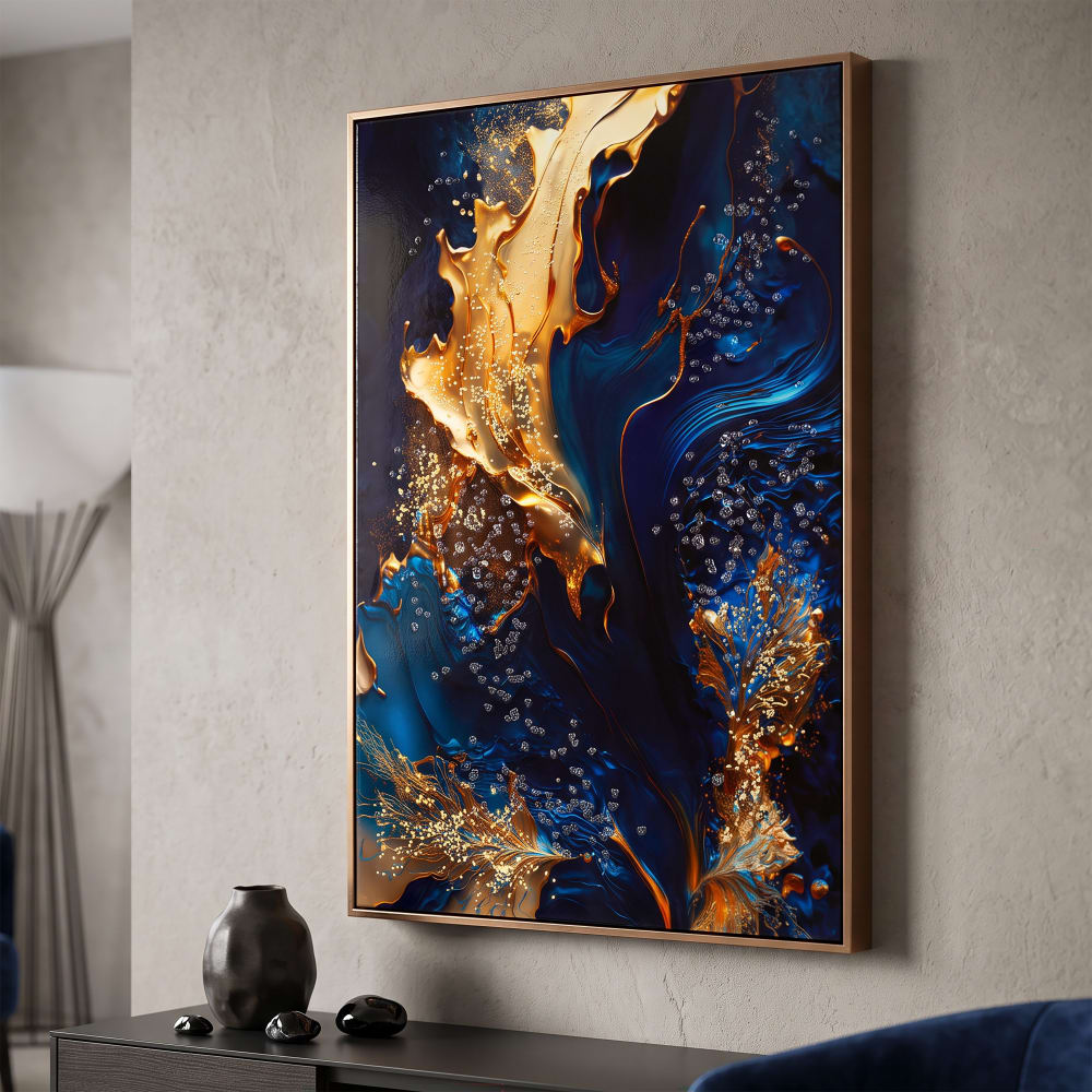 Mauro Ferretti Druck auf lackierter Leinwand mit Rahmen 60x4x90 cm Mehrfarbig Holz