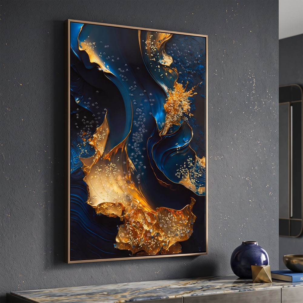 Mauro Ferretti Druck auf lackierter Leinwand mit Rahmen 60x4x90 cm Mehrfarbig Holz