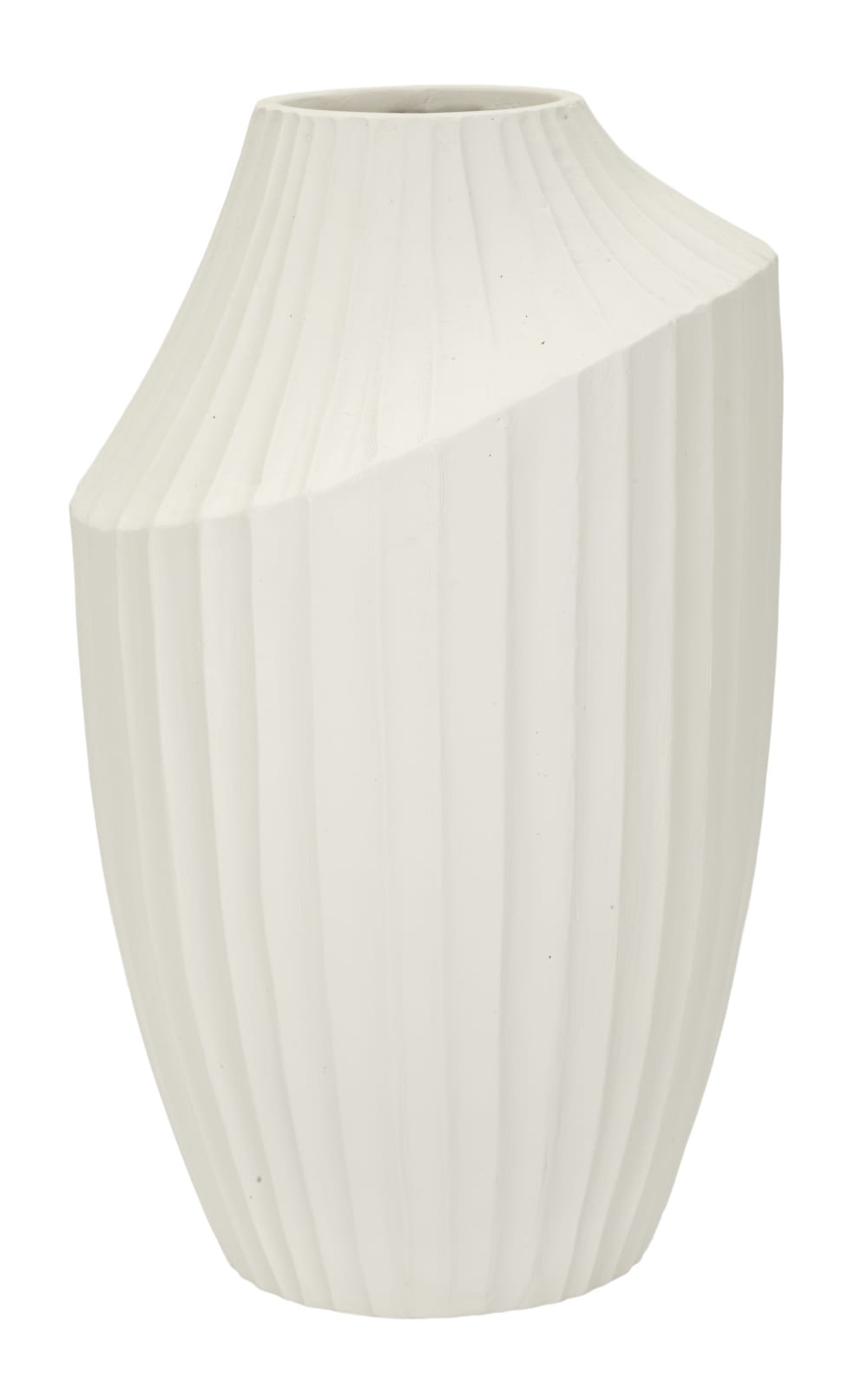Vase en magnésium couleur crème ø 22,5x38 cm