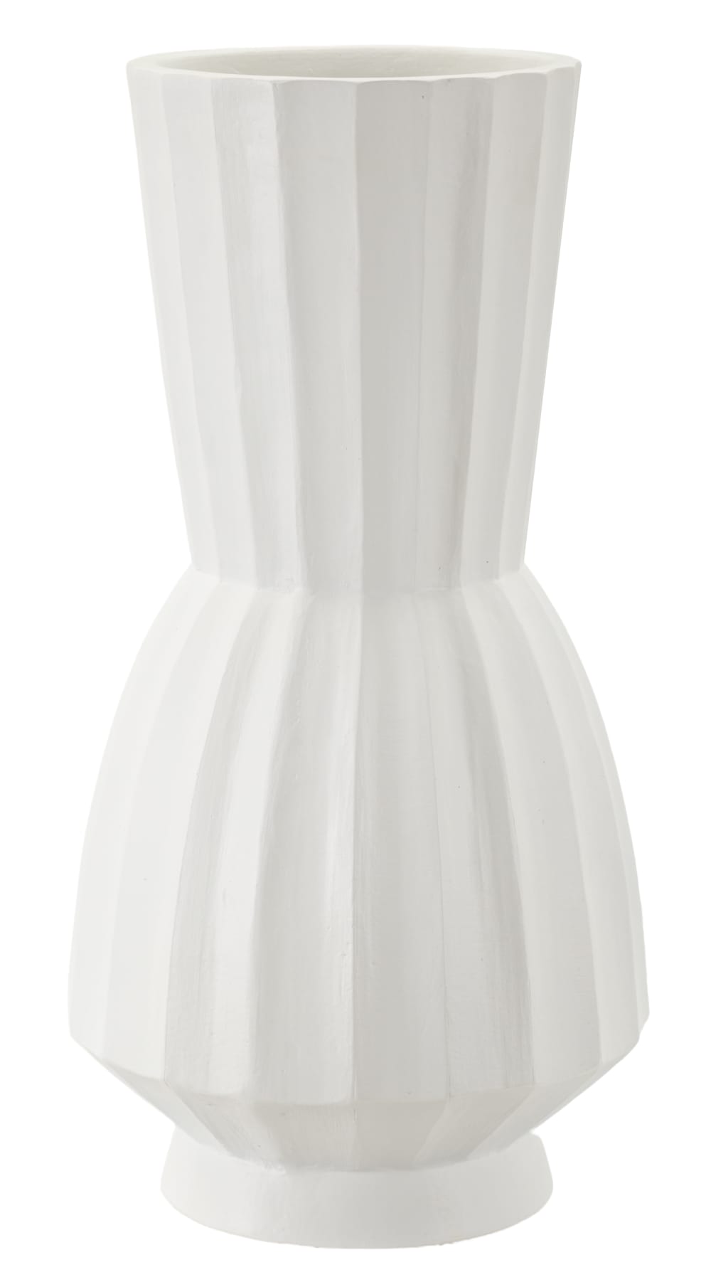 Vase en magnésium, couleur blanc, ø 25x50 cm