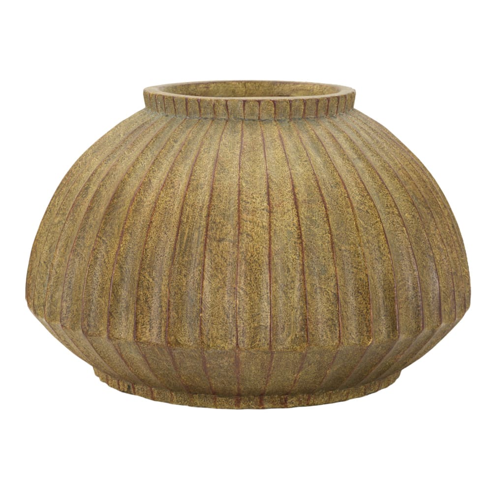 Vase en magnésium vert sale cm ø 40x26,5