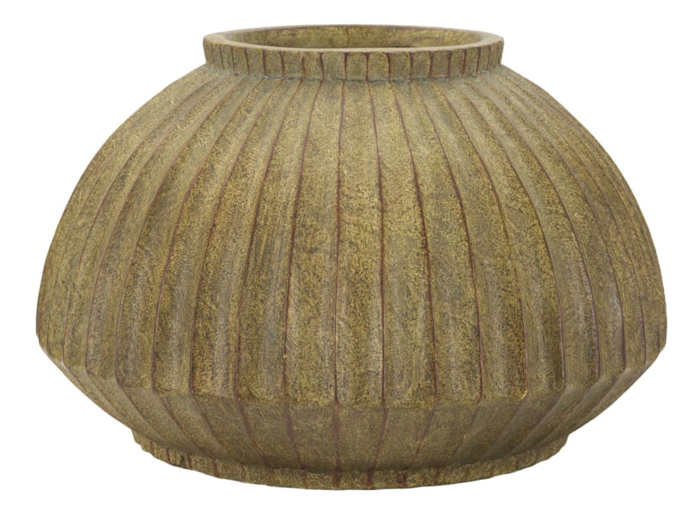 Vase en magnésium vert sale cm ø 40x26,5