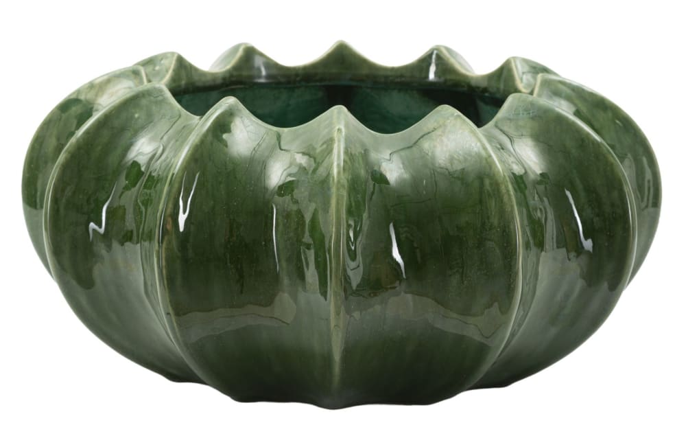 Vase en céramique verte cm ø 31x16
