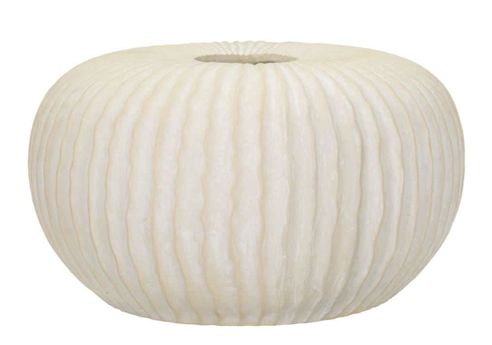 Vase en magnésium couleur crème ø 40x23 cm