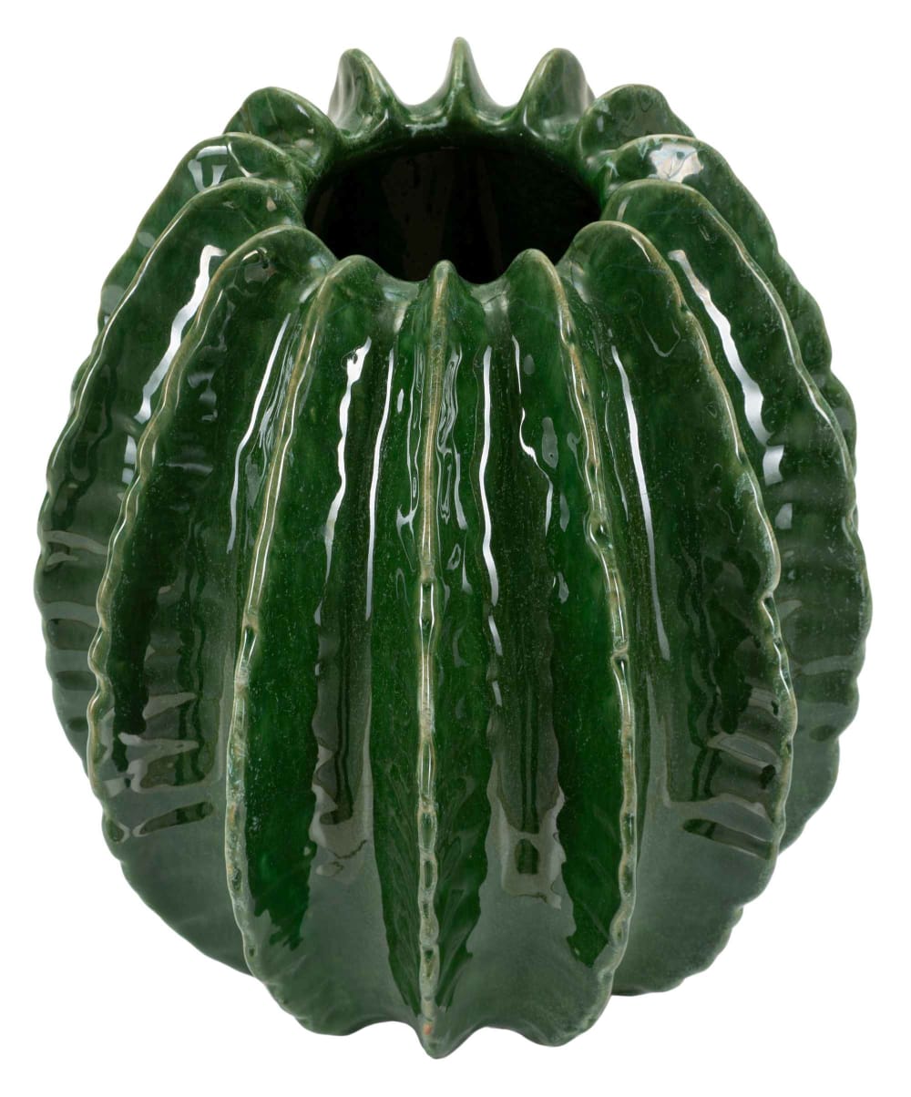 Vase en céramique verte cm ø 28x31