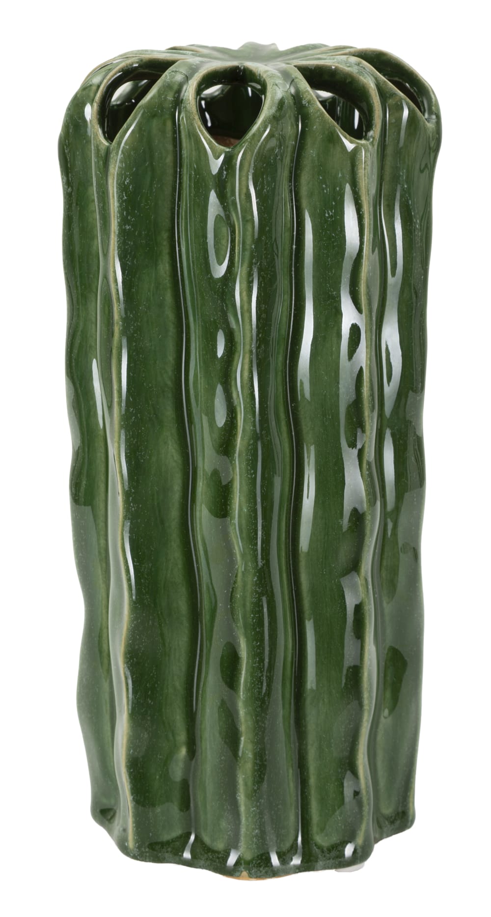 Vase en céramique verte cm ø 11,5x23,5