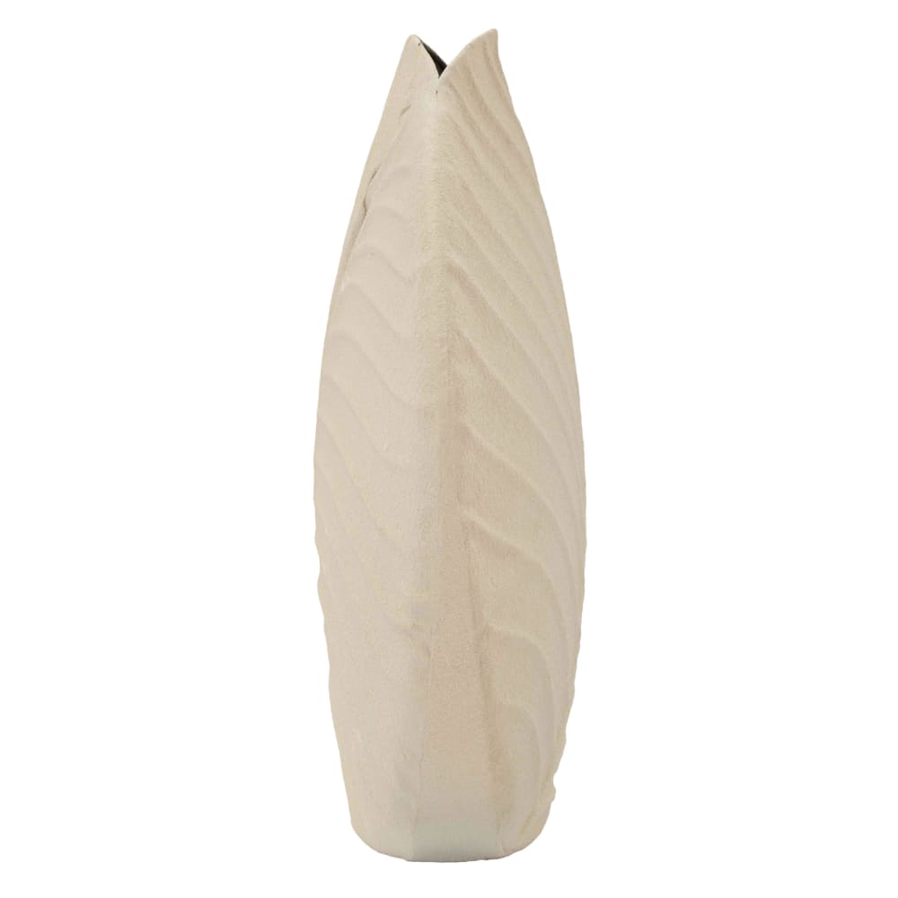 Vase en métal couleur crème cm ø 32,5x13