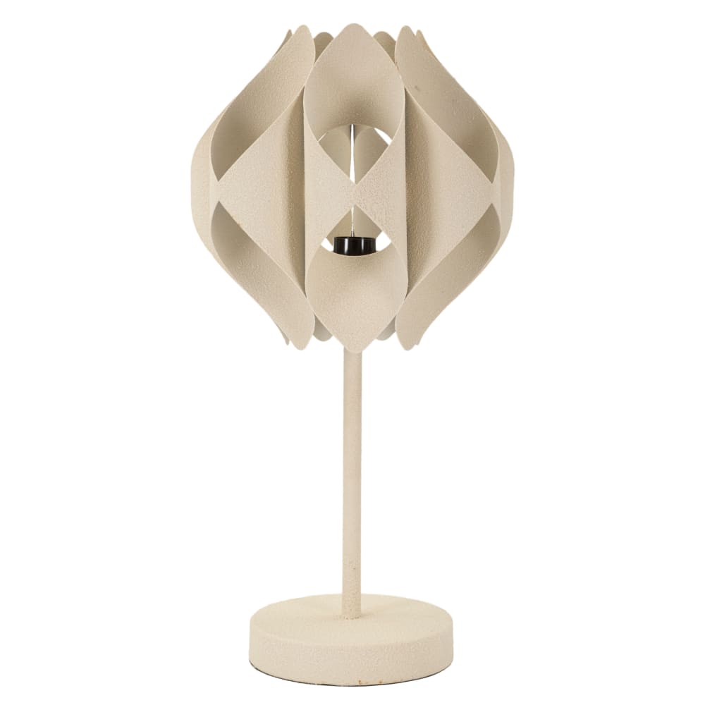 Lampe de table en métal crème ø 28x57 cm