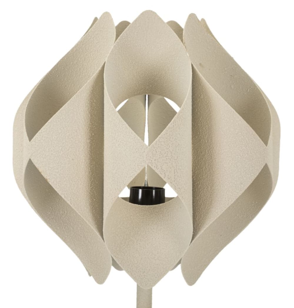 Lampe de table en métal crème ø 28x57 cm — vue 3